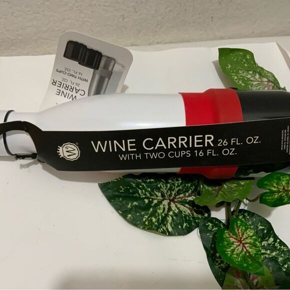 Wine Carrier with Two Cups Santa - Picture 3 of 4